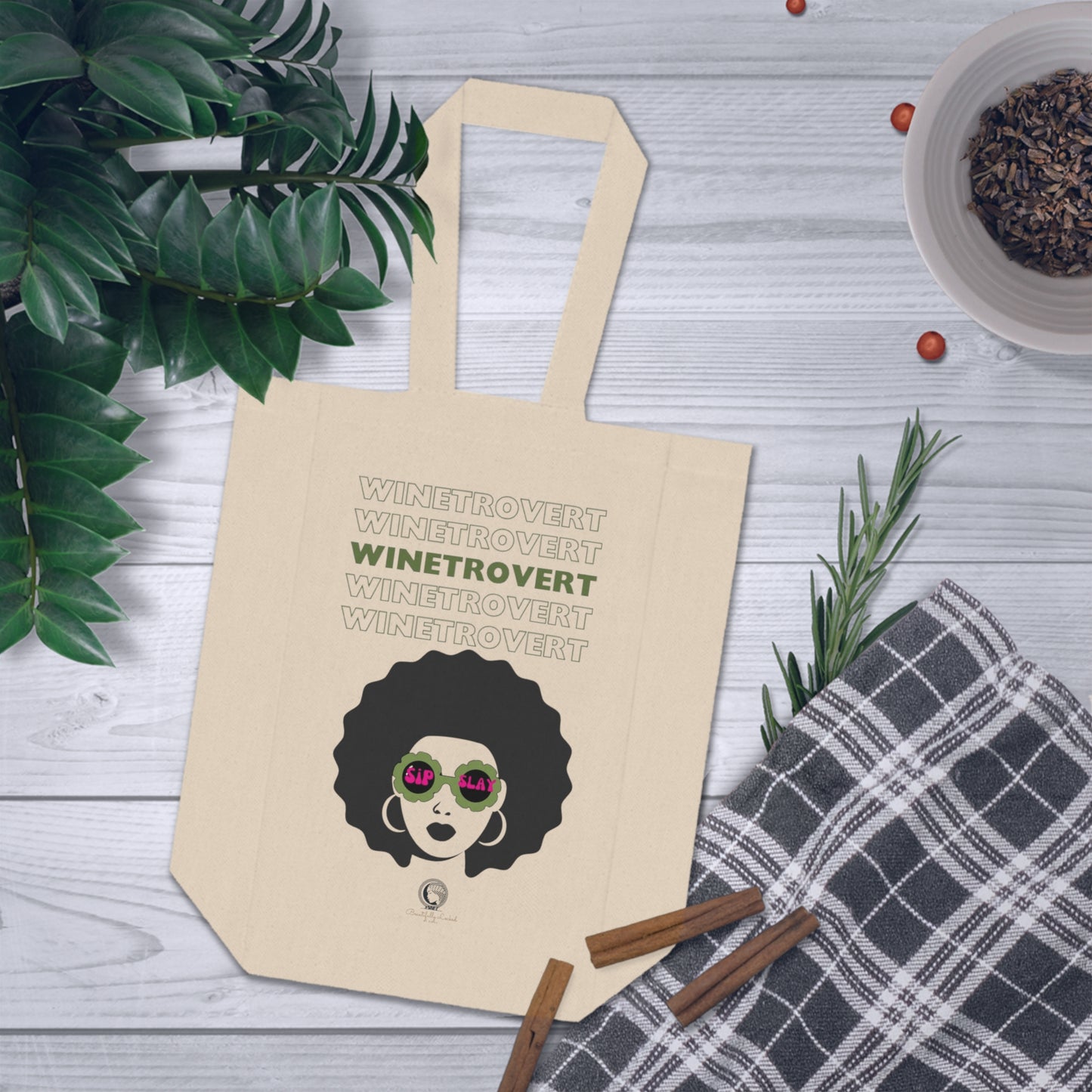 Winetrovert Double Wine Tote Bag