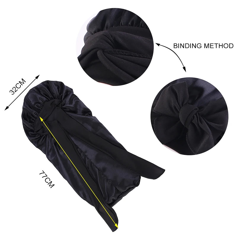 Satin Bonnet for Extra Long Hair & Locs