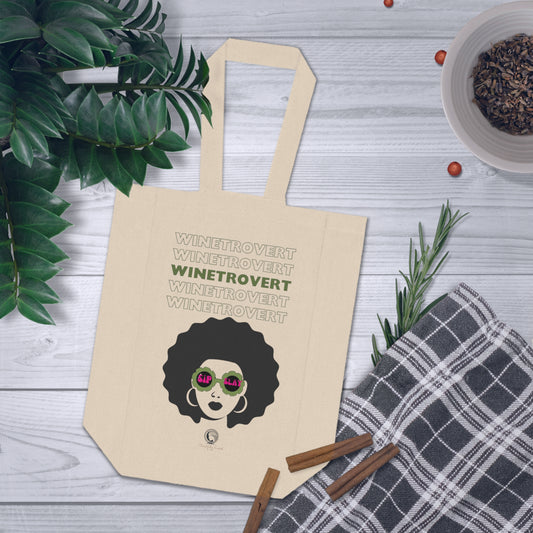 Winetrovert Double Wine Tote Bag