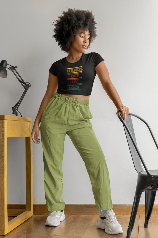 Champion Women's Heritage Cropped T-Shirt - HANDS OFF MY LOCS